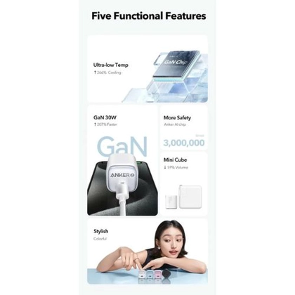 Củ sạc Anker Zoro 1C 30W A2698 3