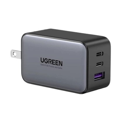 Củ sạc nhanh Ugreen GaN Nexode 3 cổng ( EU 2C 1A ) 65W CD244 3