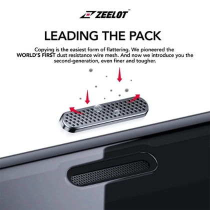 Dán cường lực iPhone 11 Zeelot Privacy chống nhìn trộm Full cap cấp (lưới chống bụi loa) 3