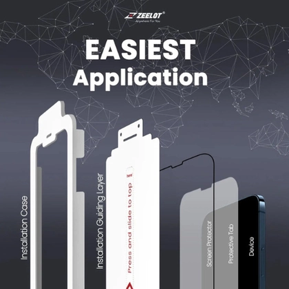 Dán cường lực iPhone 14 Plus/ 13 Pro Max Zeelot Solidsleek Full cao cấp 3