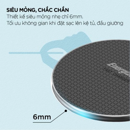 Đế sạc không dây Energizer Qi 15W - WCP107 5