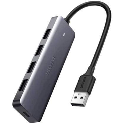 Hub chuyển đổi Ugreen 4 cổng USB 3.0 + Micro USB, vỏ mạ kim loại, siêu mỏng CM219 50985 1