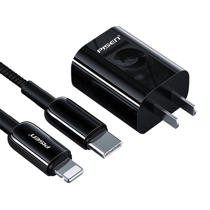 Combo Sạc Pisen Quick PD 18W Kèm Cáp Lightning 1