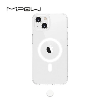 Ốp lưng iPhone 13 Mipow Tempered Glass With Magsafe Transparent 1
