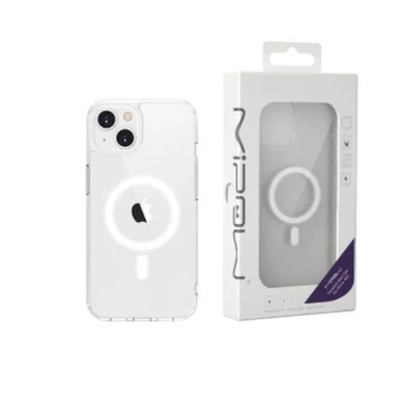 Ốp lưng iPhone 13 Mipow Tempered Glass With Magsafe Transparent 3