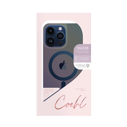 Ốp lưng iPhone 15 Pro Max UNIQ Coehl with Magsafe Dazze Azure 3