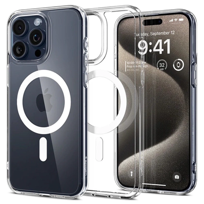 Ốp lưng iPhone 15 Pro Max Spigen Crystal Hybrid With Magsafe 4