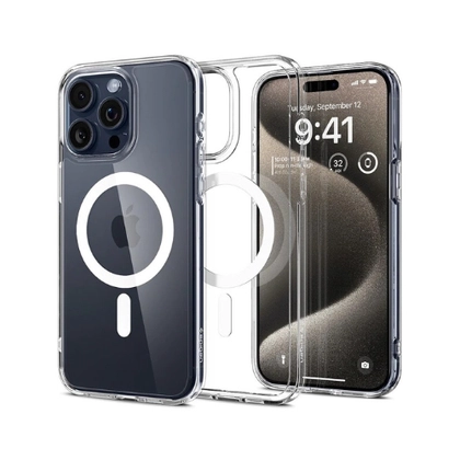 Ốp lưng iPhone 15 Pro Spigen Crystal Hybrid with Magsafe 8