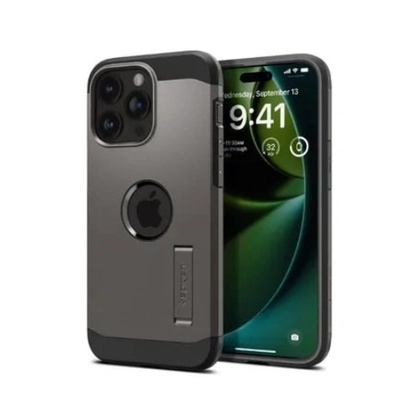 Ốp lưng iPhone 15 Pro Spigen Tough Armor hỗ trợ sạc Magsafe 3