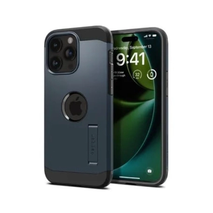 Ốp lưng iPhone 15 Pro Spigen Tough Armor hỗ trợ sạc Magsafe 4