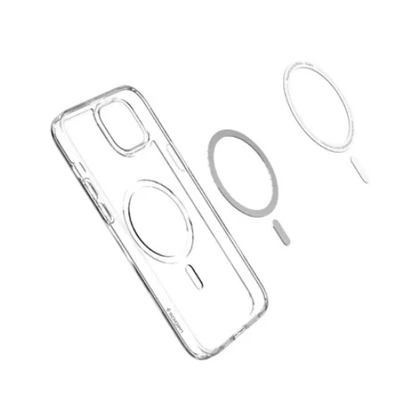 Ốp lưng iPhone 15 Spigen Crystal Hybrid with Magsafe 4