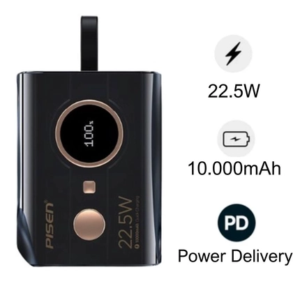 Pin sạc dự phòng Pisen Quick Power Link 10.000 mAh 22.5W (Type-C) 1