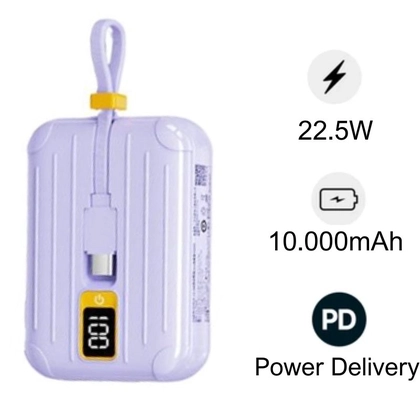 Pin sạc dự phòng Pisen Quick Power Link Tiny 10.000 mAh 22.5W (Lightning & Type-C) 1