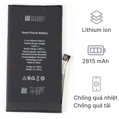 pin iPhone 12 Pro chính hãng Vmas 3