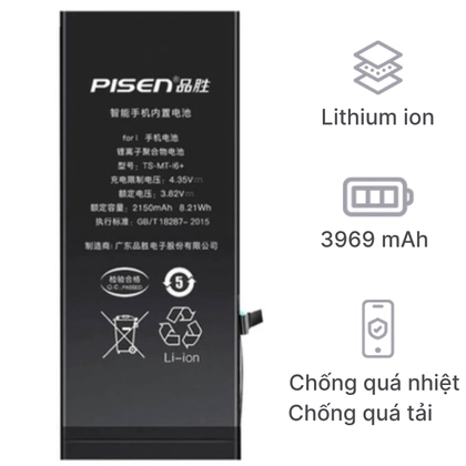 pin iPhone 11 Pro Max chính hãng Pisen 3