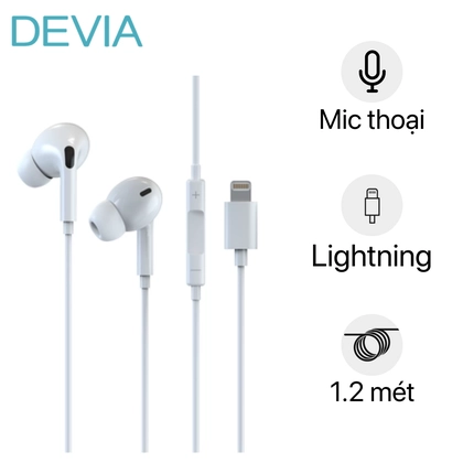 tai nghe nhét tai devia cổng lightning 1