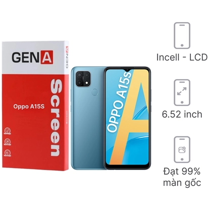 màn hình Oppo A15S chính hãng GENA loại Pro 1
