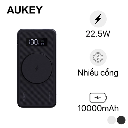 Pin Sạc Dự Phòng Aukey 10.000Mah PD22.5W Tích Hợp Sạc Không Dây 15W (PB-WL01i) 1