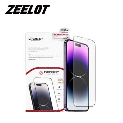 Dán Chống Va Đập Iphone 15 Pro Zeelot Solidsleek Matte Full Cao Cấp Đen (subname: Dán Nhám) 1