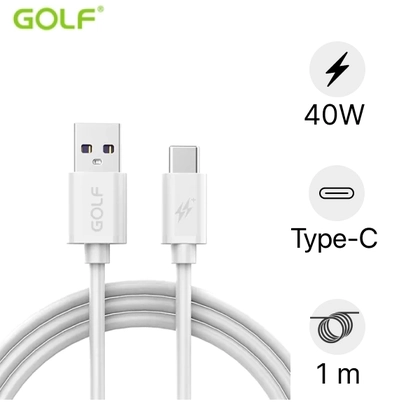 Cáp sạc Golf Type-C sạc nhanh 5A 40W GC-77 1m 1