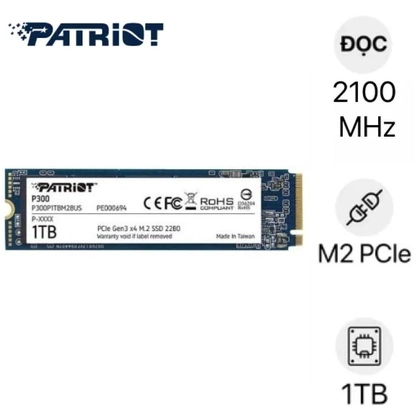 ổ cứng SSD PATRIOT P300 M2 PCIE NVME 2280 1TB 1