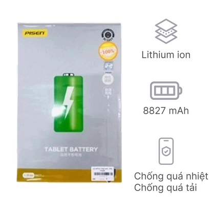 pin ipad gen 7 chính hãng pisen 1