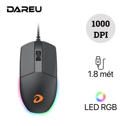 Chuột Chơi Game Có Dây Dareu Lm130S RGB 1