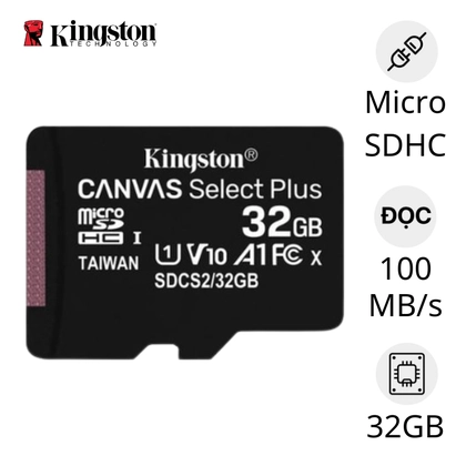 Thẻ nhớ Micro Kingston Class 10 32GB ( Không Adapter ) 1