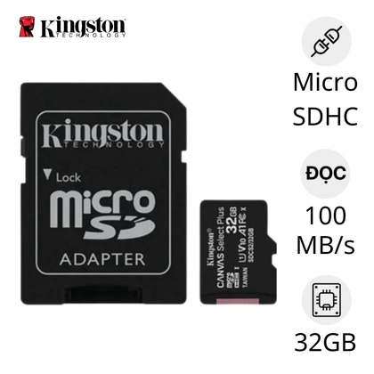 Thẻ nhớ Micro Kingston Class 10 32GB ( Kèm Adapter ) 1