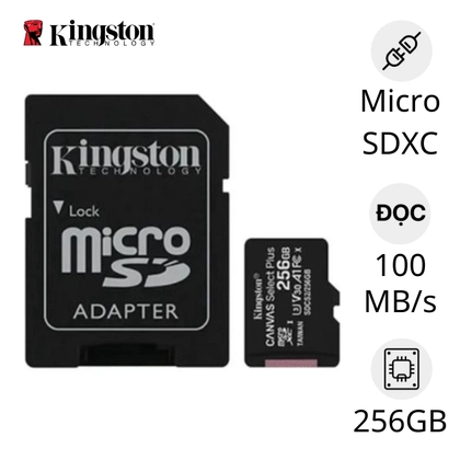Thẻ nhớ Micro Kingston Class 10 256GB ( Kèm Adapter ) 1