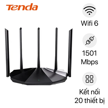 Router WiFi 6 Gigabit băng tần k Tenda TX2 Pro Đen 1