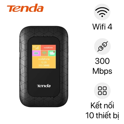 Router Wifi Tenda 4G05 dùng SIM 4G LTE 300Mbps Đen 1