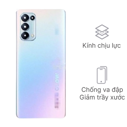 kính lưng OPPO Reno8 - Vàng 1
