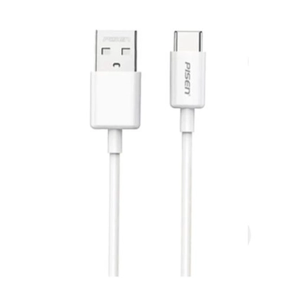 Cáp sạc Pisen - Mr White USB-A to C 1m 3A 3