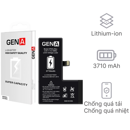 pin iPhone Xs Max dung lượng siêu cao chính hãng GenA 1