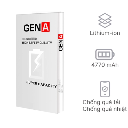 pin iPhone 15 Pro Max dung lượng siêu cao chính hãng GENA 2