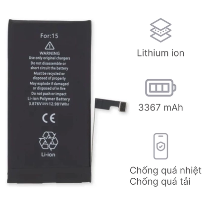 pin iPhone 15 chính hãng Vmas 2