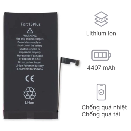 pin iPhone 15 Plus chính hãng Vmas 2