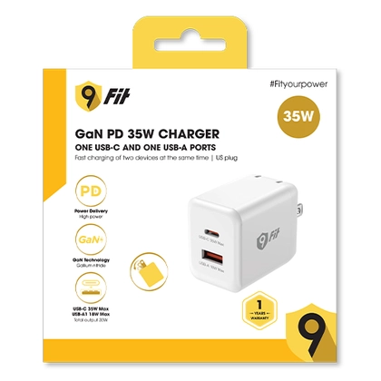 Sạc 9Fit PD 35W 1A1C GaN 001W 3