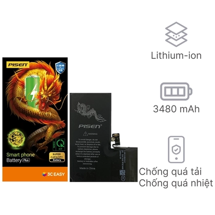 pin iPhone 15 Pro dung lượng siêu cao chính hãng Pisen 1