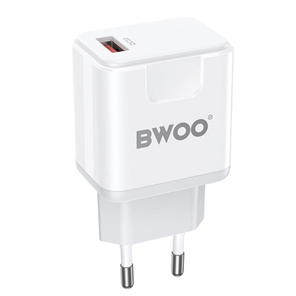 Sạc BWOO 2 cổng USB-A kèm cáp Type-C US CDA64VC 1
