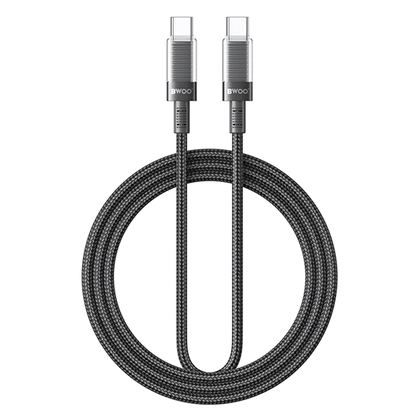 Cáp sạc nhanh BWOO Type-C to Type-C 60W X287C-C dài 1M 4
