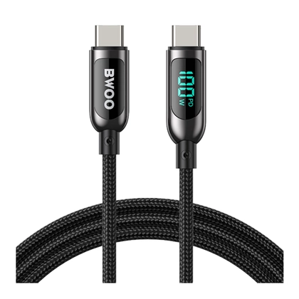 Cáp sạc nhanh BWOO Type-C to Type-C PD 100W X275 dài 1.2M 3