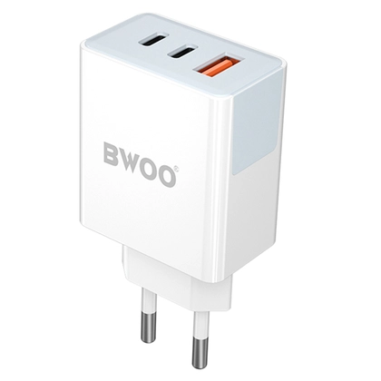 Sạc nhanh BWOO 3 cổng (USB-A + 2 USB-C) 40W EU CDA133 1