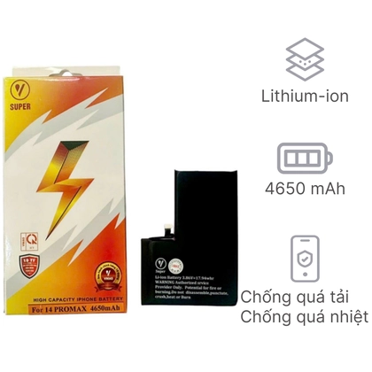 pin iPhone 14 Pro Max dung lượng siêu cao chính hãng Vmas 1