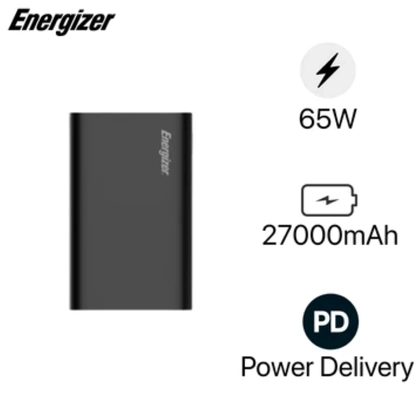 Pin sạc dự phòng Energizer 27000mAh/3.7V Li-Polymer PD 65W XP27001 4