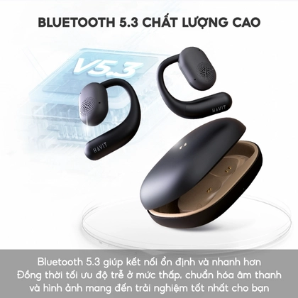 Tai nghe Bluetooth thể thao Havit OWS Fit 1 - Vàng