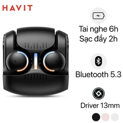 Tai nghe Bluetooth thể thao Havit OWS907 Open-Ear - Đen