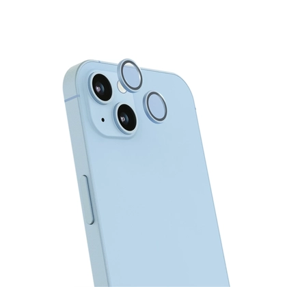 Miếng dán camera iPhone 15 Pro Jcpal viền xanh dương chống va đập 3