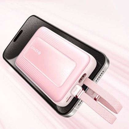 Pin sạc dự phòng Anker Zolo 10000mAh 30W 1a1c Tích Hợp Cáp C, L A1680 3